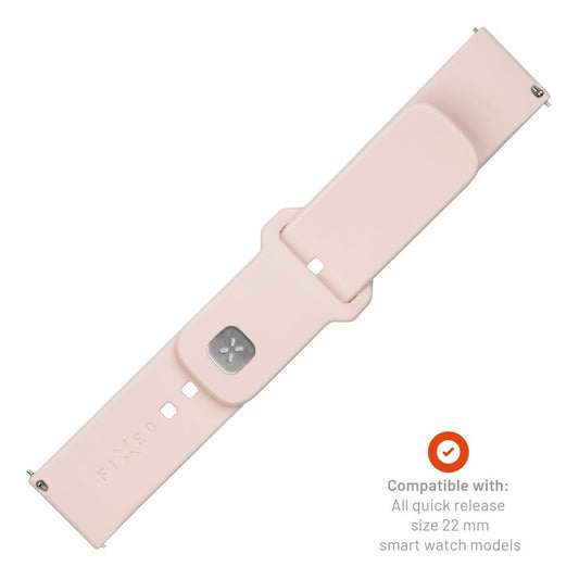 Fixed Silicone Sporty rem til Huawei Watch / Xiaomi Watch Series, 22mm, Pink