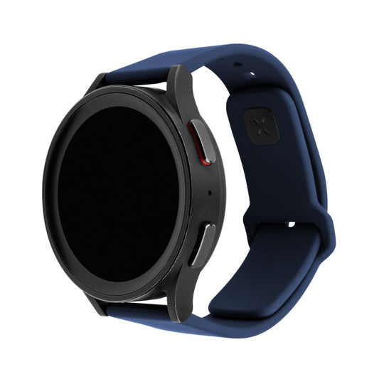 Fixed Silicone Sporty rem til Samsung Galaxy Watch / Huawei Watch Series, 20mm, Blå
