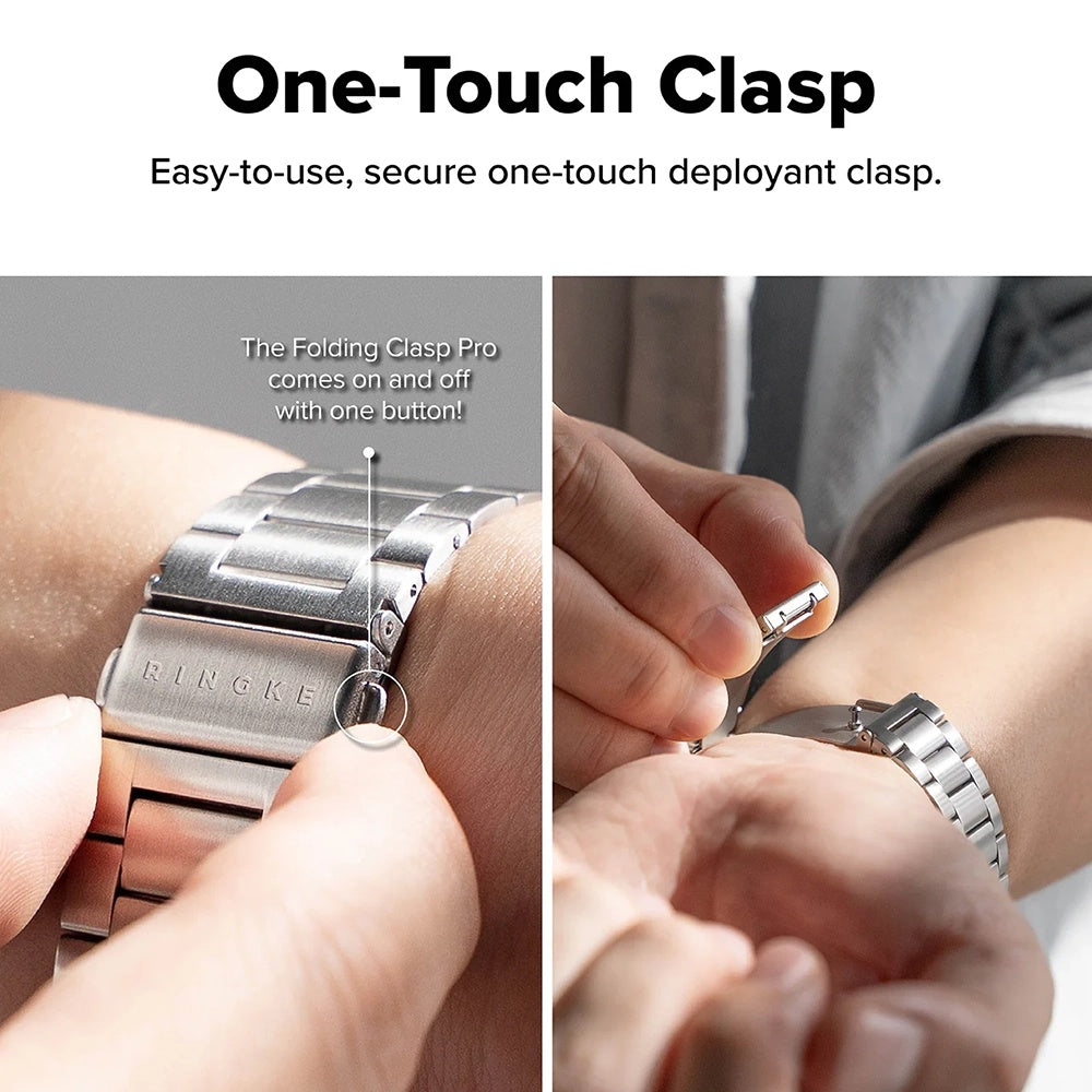 Ringke Metal One Air rem til Apple Watch 49mm / 46mm / 45mm / 44mm serien, Sølvfarvet