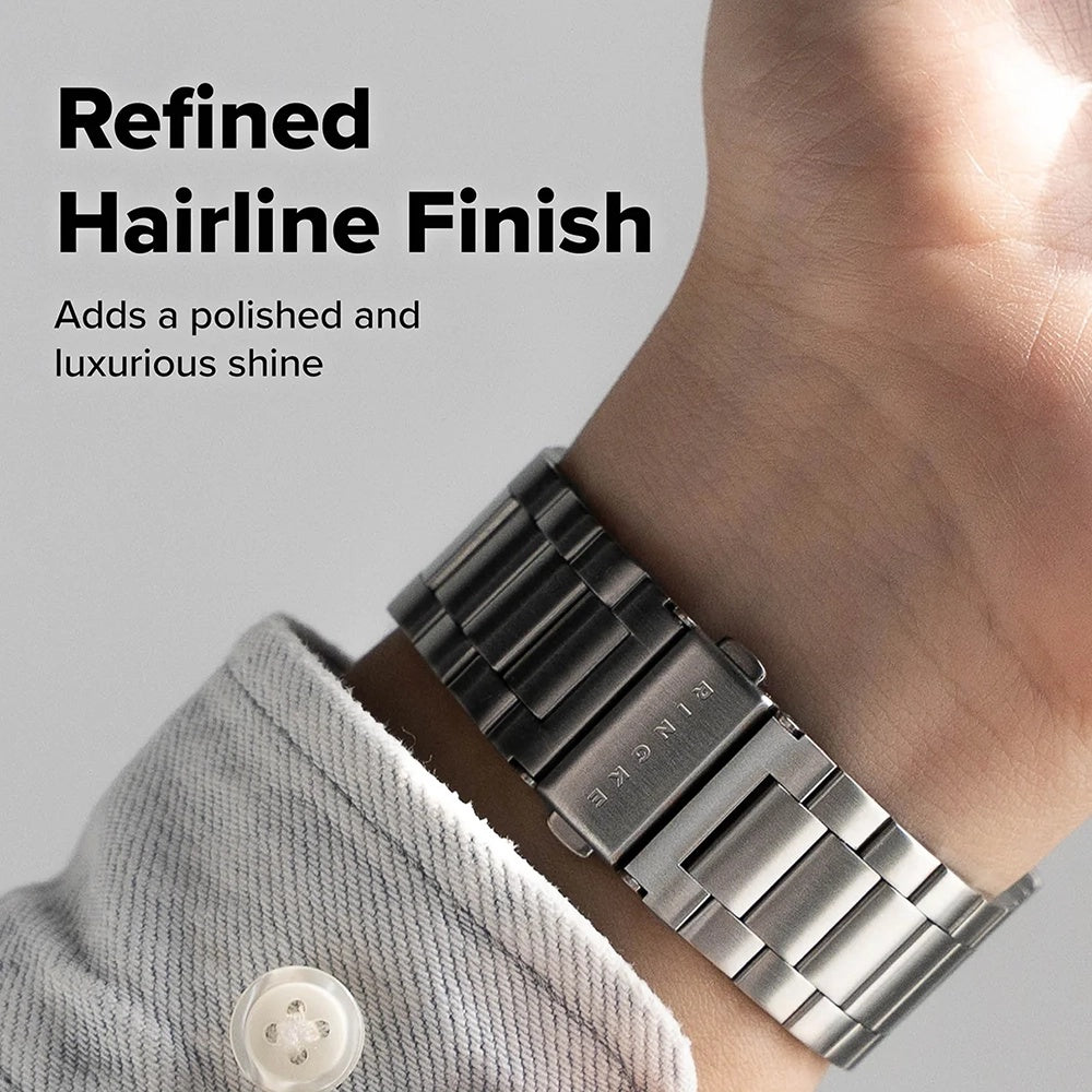 Ringke Metal One Air rem til Apple Watch 49mm / 46mm / 45mm / 44mm serien, Sølvfarvet