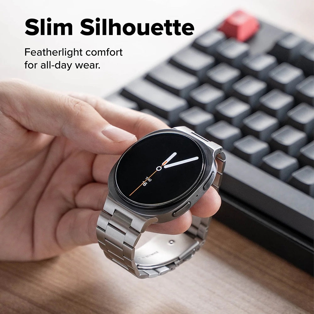 Ringke Metal One Air rem til Samsung Galaxy Watch8 / Watch8 Classic Series, Sølvfarvet