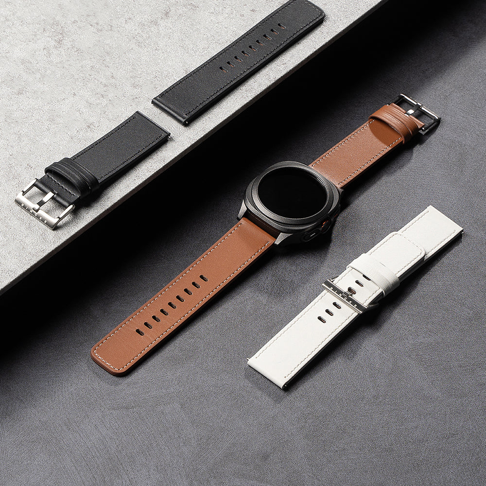 Ringke One Basic Bold rem til Fossil Watch / Mobvoi Watch / Suunto Watch Series, 24mm, Hvid