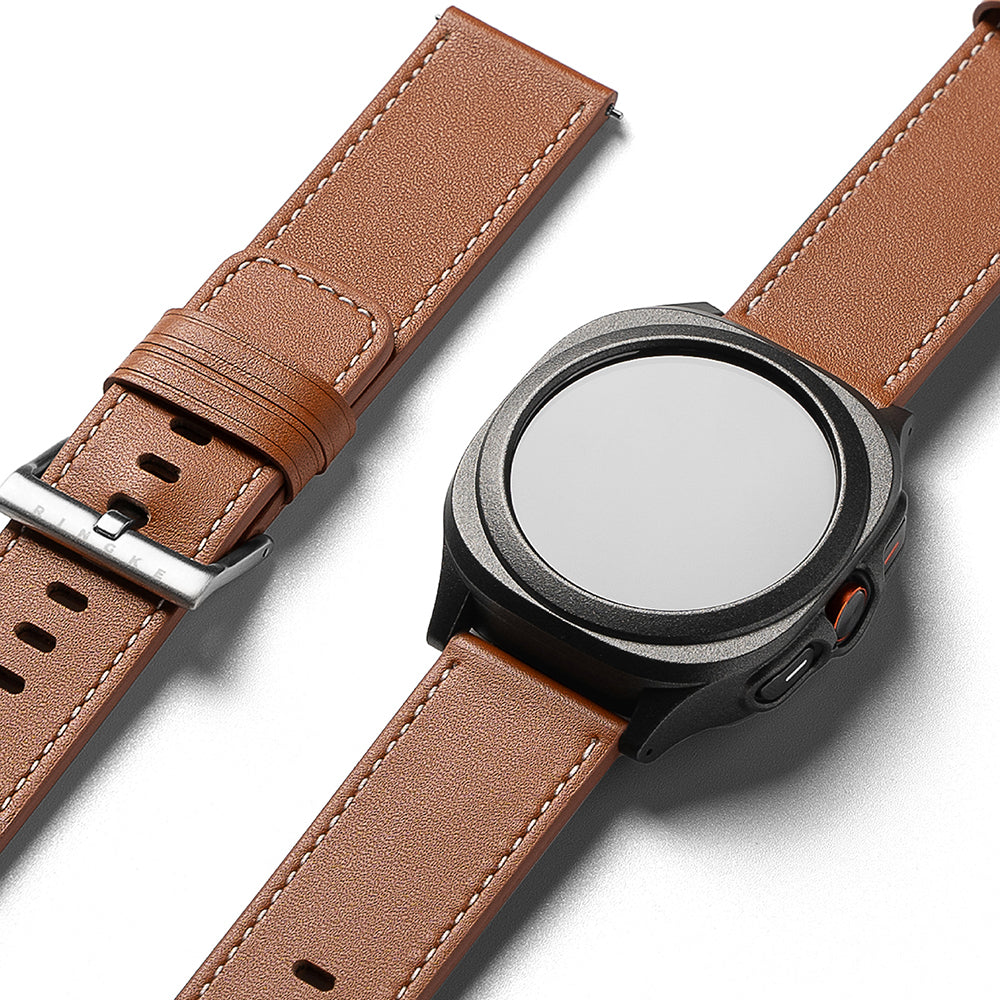 Ringke One Basic Bold rem til Fossil Watch / Mobvoi Watch / Suunto Watch Series, 24mm, Brun