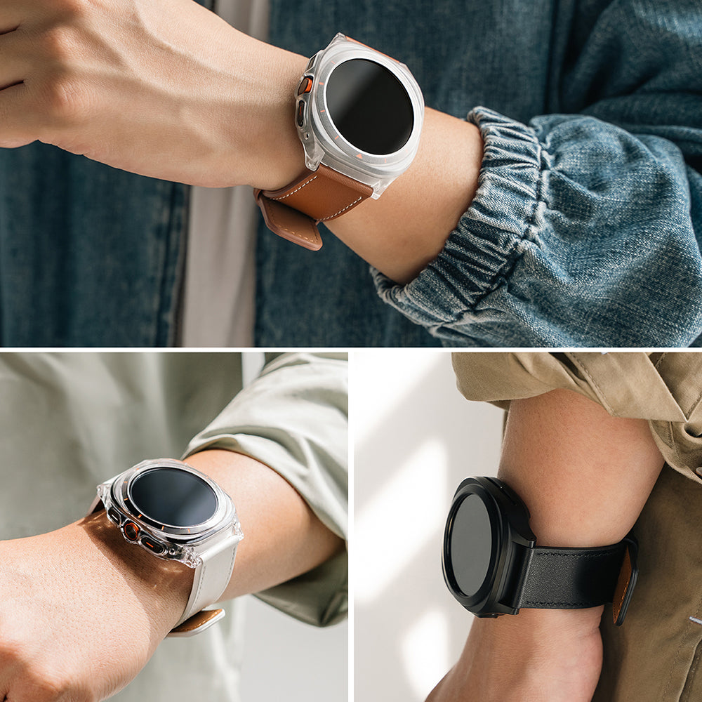 Ringke One Basic Bold rem til Fossil Watch / Mobvoi Watch / Suunto Watch Series, 24mm, Brun