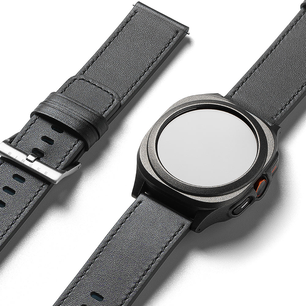 Ringke One Basic Bold rem til Fossil Watch / Mobvoi Watch / Suunto Watch Series, 24mm, Sort