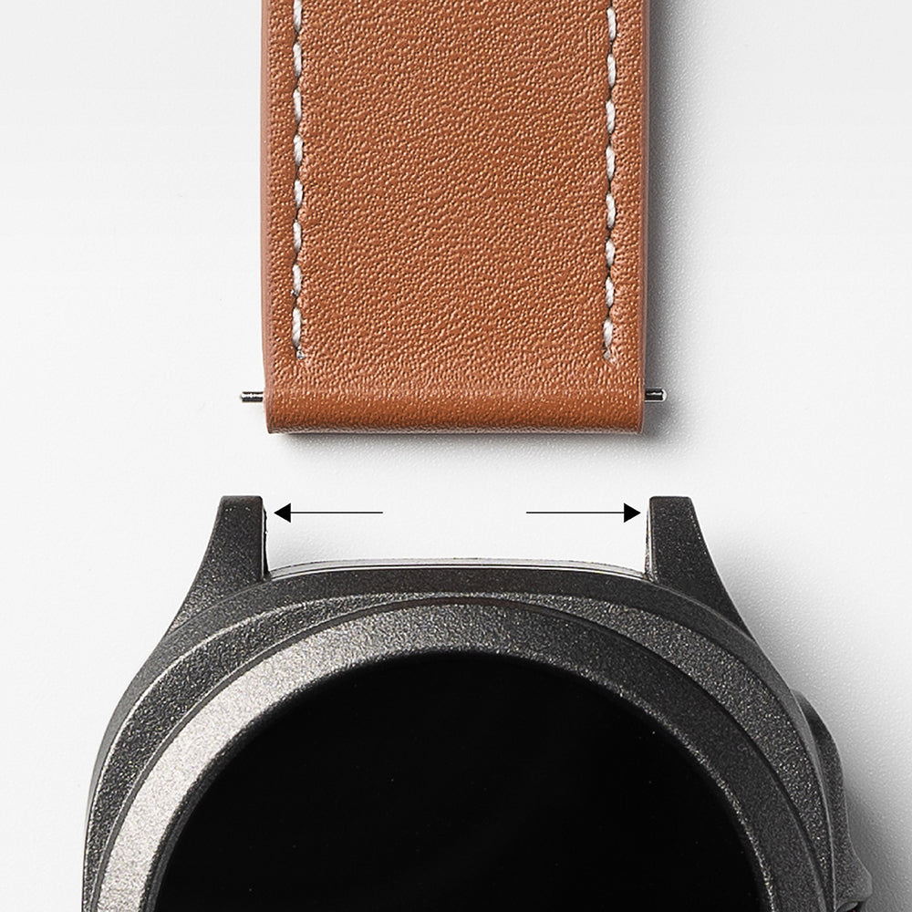 Ringke One Basic Bold rem til Fossil Watch / Mobvoi Watch / Suunto Watch Series, 24mm, Sort