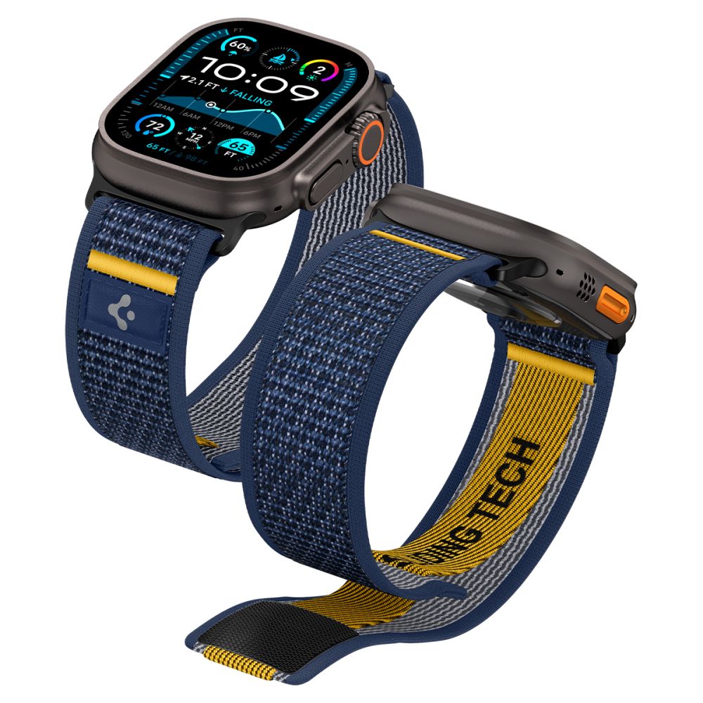 Spigen Athlex Air rem til Apple Watch 49mm / 46mm / 45mm / 44mm serien, Marineblå AMP09036