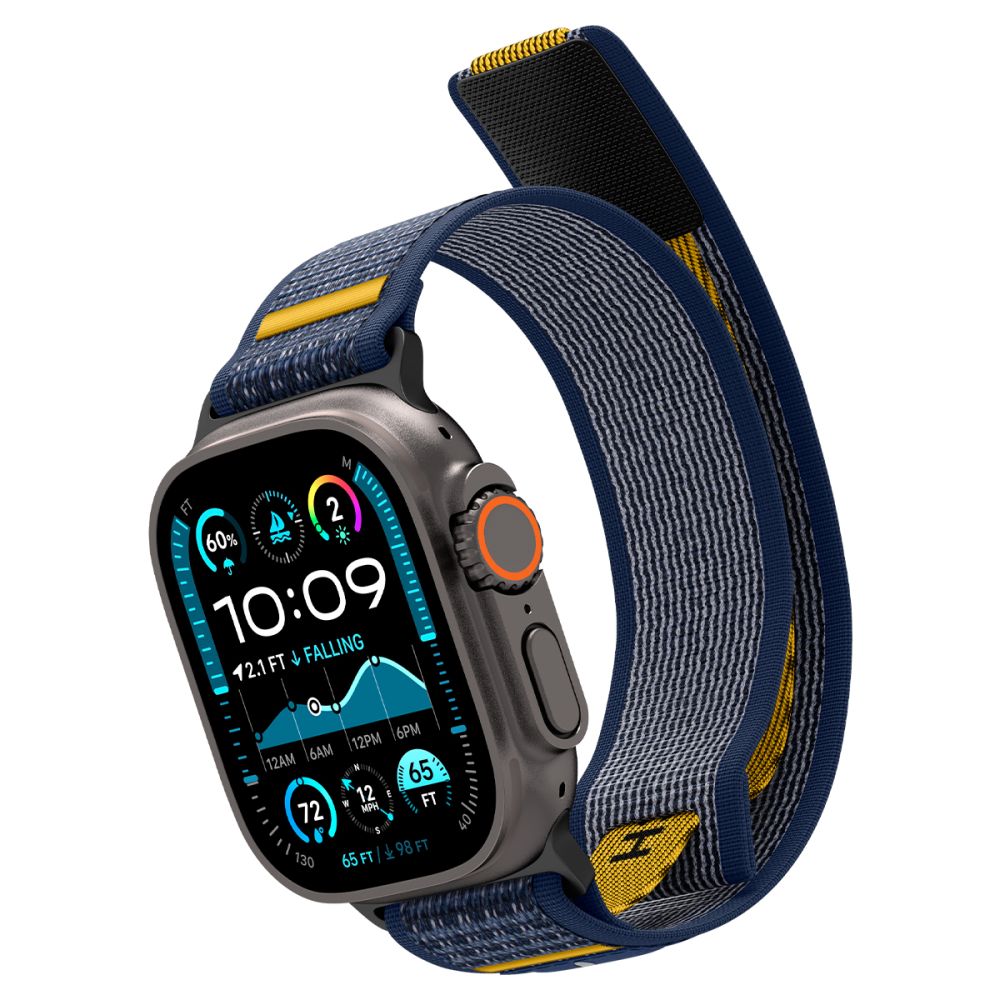 Spigen Athlex Air rem til Apple Watch 49mm / 46mm / 45mm / 44mm serien, Marineblå AMP09036