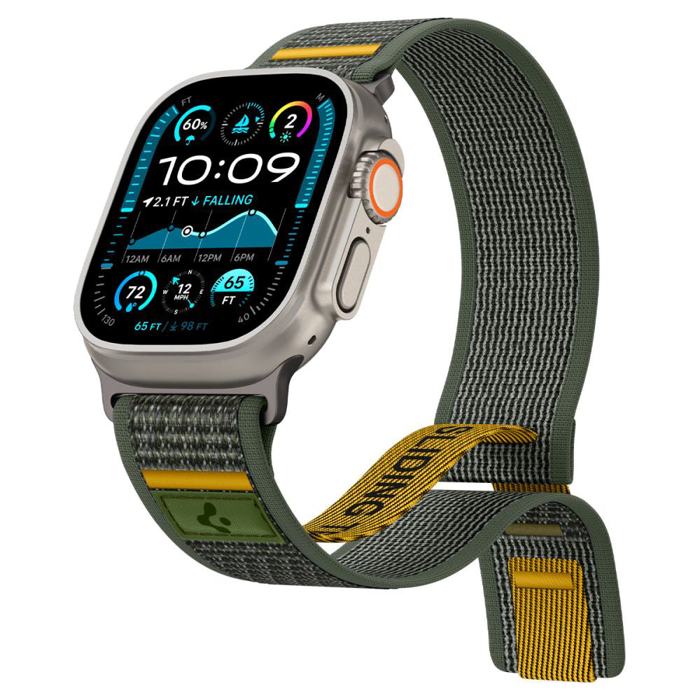 Spigen Athlex Air rem til Apple Watch 49mm / 46mm / 45mm / 44mm serien, Grøn AMP09035