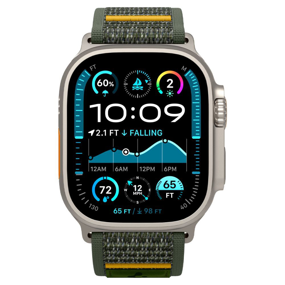Spigen Athlex Air rem til Apple Watch 49mm / 46mm / 45mm / 44mm serien, Grøn AMP09035