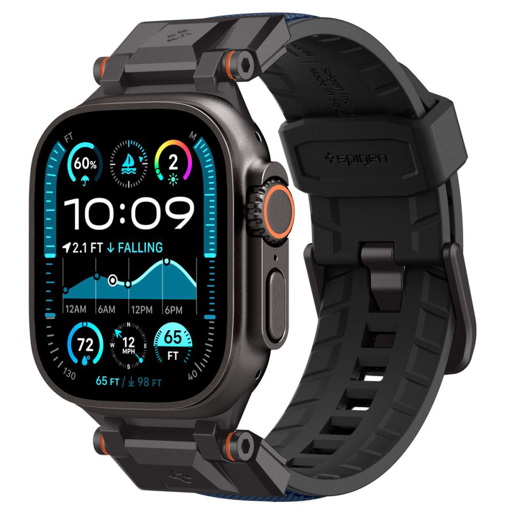 Spigen DuraPro Armor rem til Apple Watch 49mm / 46mm / 45mm / 44mm / 42mm serien, Marineblå AMP09103