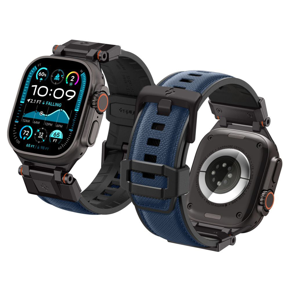 Spigen DuraPro Armor rem til Apple Watch 49mm / 46mm / 45mm / 44mm / 42mm serien, Marineblå AMP09103