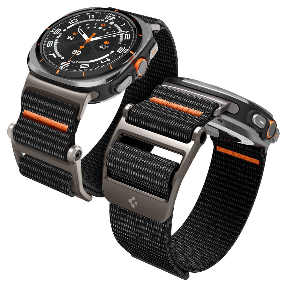 Spigen DuraPro Flex rem til Samsung Galaxy Watch Ultra, Sort AMP08773