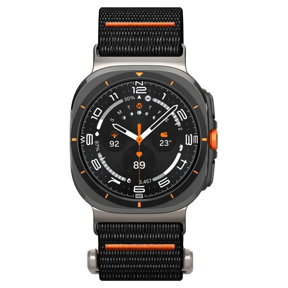 Spigen DuraPro Flex rem til Samsung Galaxy Watch Ultra, Sort AMP08773