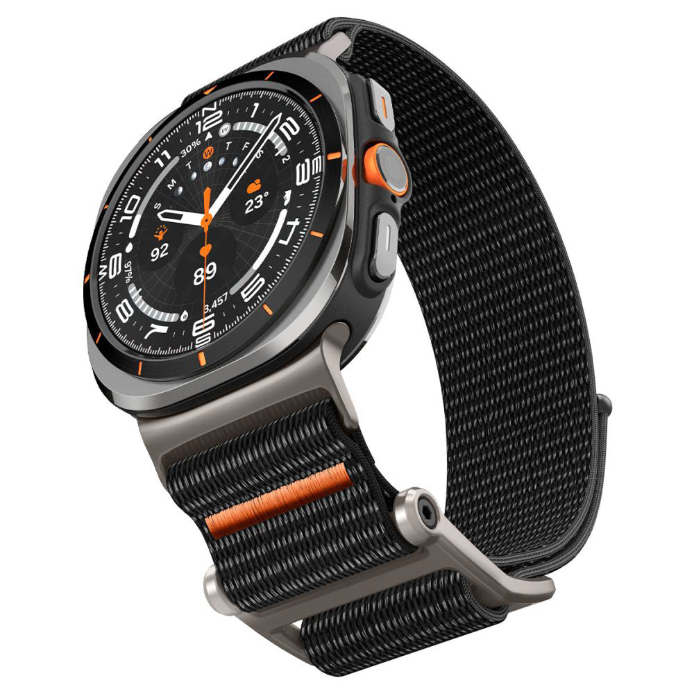 Spigen DuraPro Flex rem til Samsung Galaxy Watch Ultra, Sort AMP08773