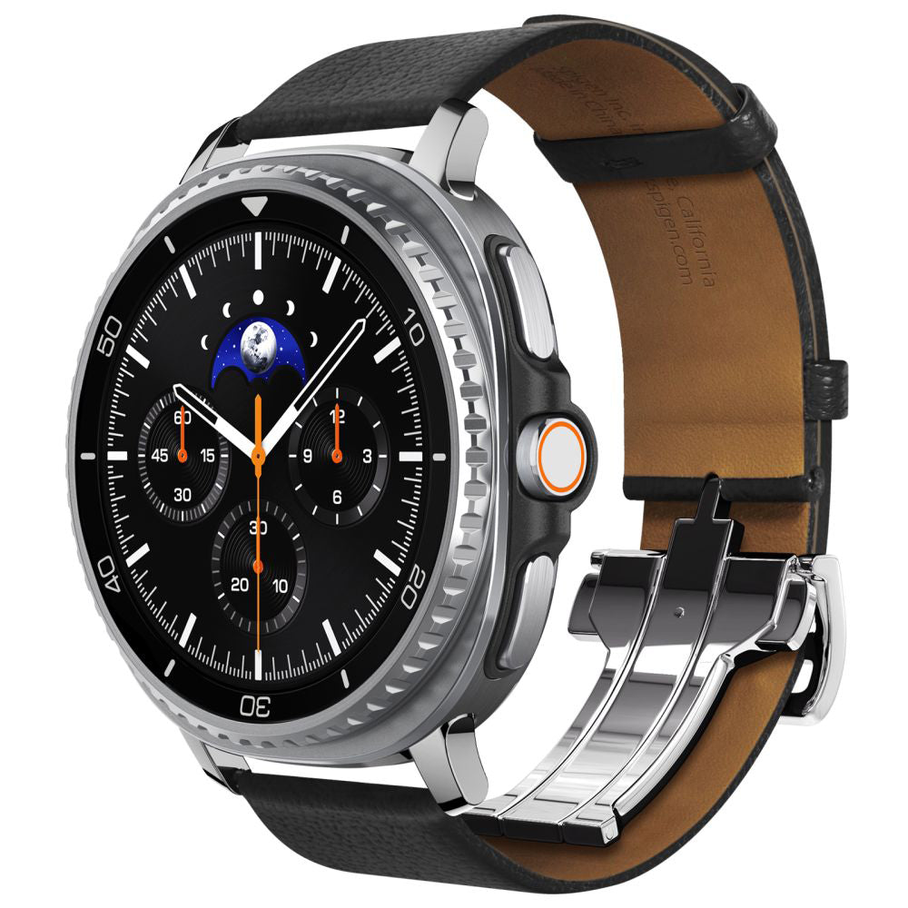 Spigen Enzo rem til Samsung Galaxy Watch9 / Watch8 / Watch8 Classic-serien, sort AMP10119