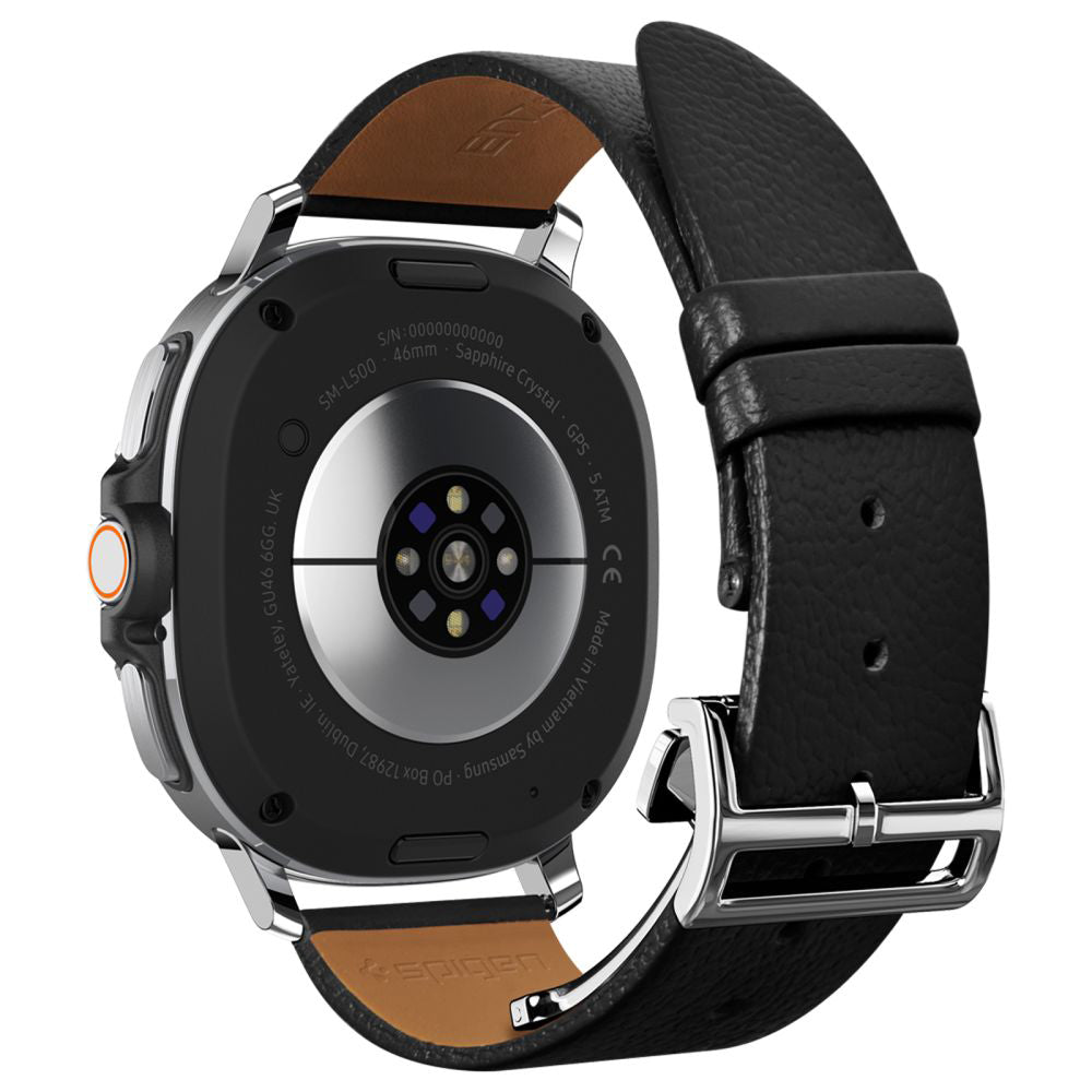 Spigen Enzo rem til Samsung Galaxy Watch9 / Watch8 / Watch8 Classic-serien, sort AMP10119