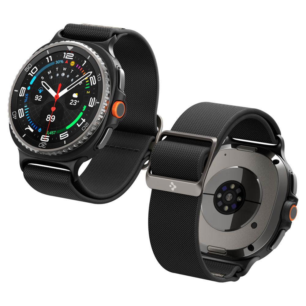 Spigen Lite Fit rem til Samsung Galaxy Watch8 / Watch8 Classic Series, Sort AMP10117
