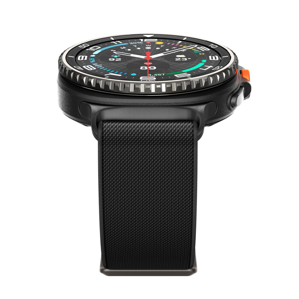 Spigen Lite Fit rem til Samsung Galaxy Watch8 / Watch8 Classic Series, Sort AMP10117