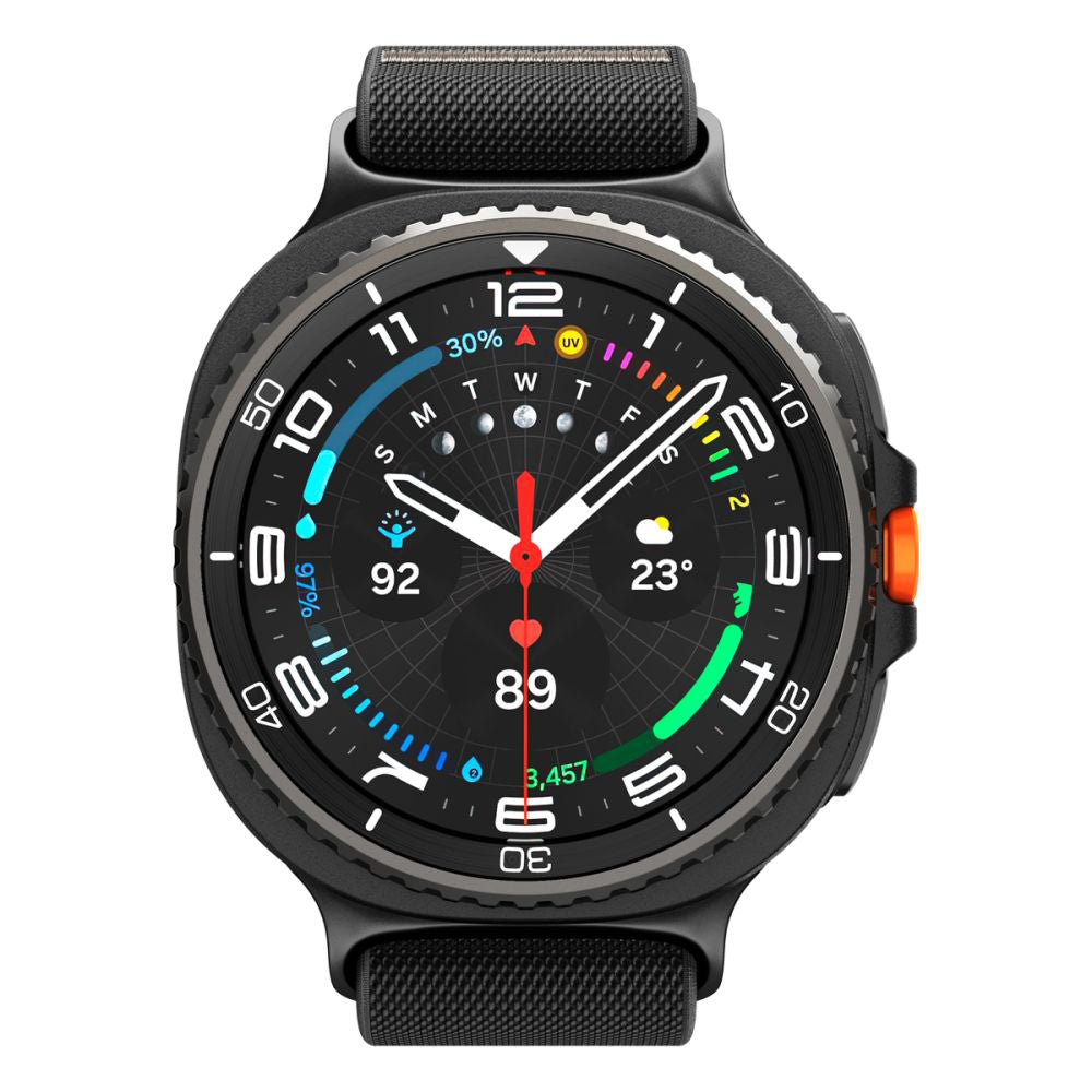 Spigen Lite Fit rem til Samsung Galaxy Watch8 / Watch8 Classic Series, Sort AMP10117