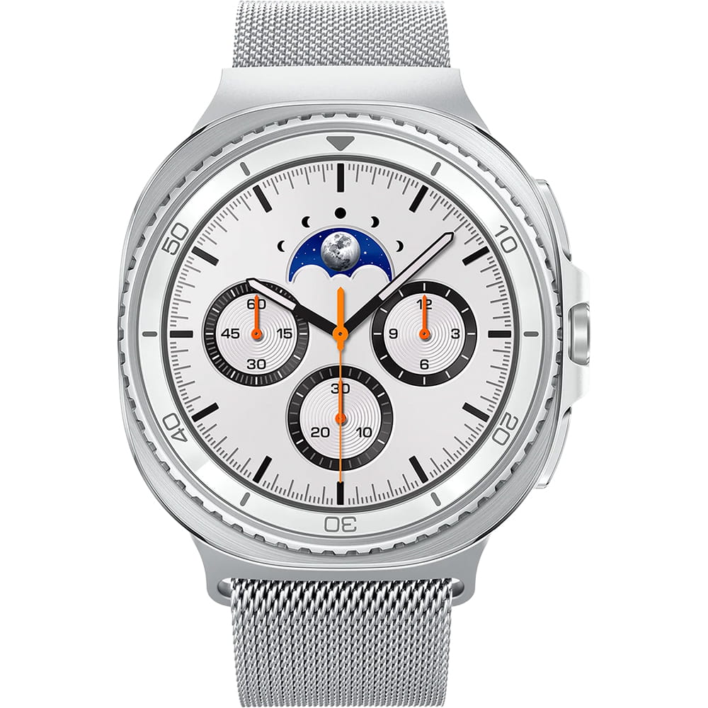 Spigen Metal Fit rem til Samsung Galaxy Watch9 / Watch8 / Watch8 Classic Series, Sølv AMP10121