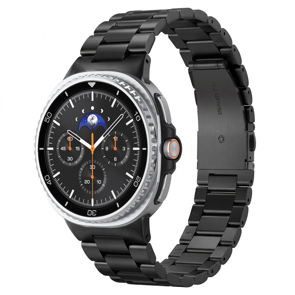Spigen Modern Fit 316L rem til Samsung Galaxy Watch9 / Watch8 / Watch8 Classic Series, Sort AMP11608