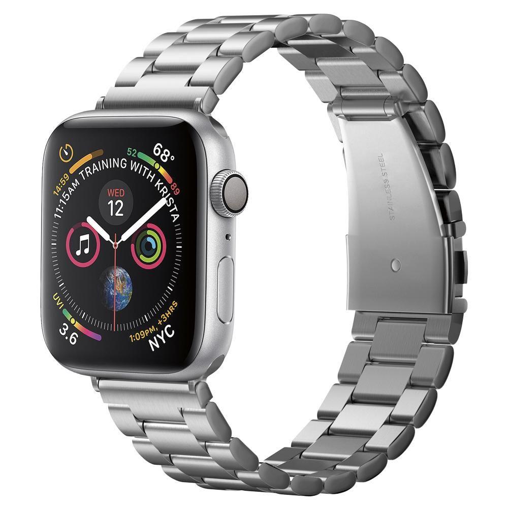 Spigen Modern Fit rem til Apple Watch 49mm / 46mm / 45mm / 44mm / 42mm serien, Sølv 062MP25404