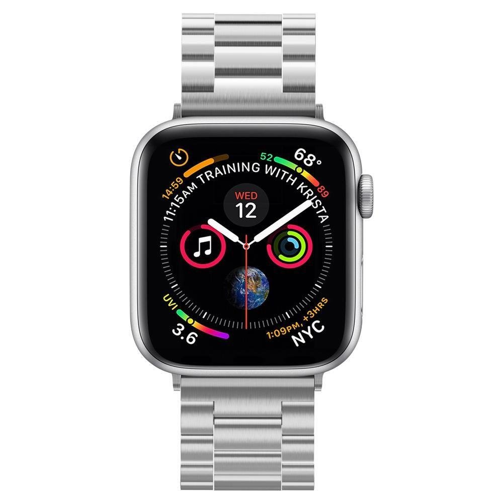 Spigen Modern Fit rem til Apple Watch 49mm / 46mm / 45mm / 44mm / 42mm serien, Sølv 062MP25404
