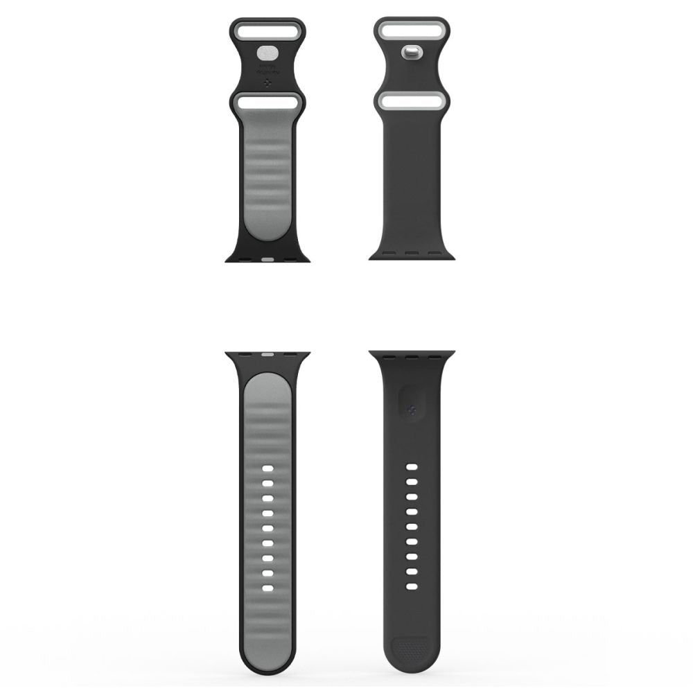 Spigen Nano Pop rem til Apple Watch 42mm / 41mm / 40mm / 38mm serien, Sort AMP09324