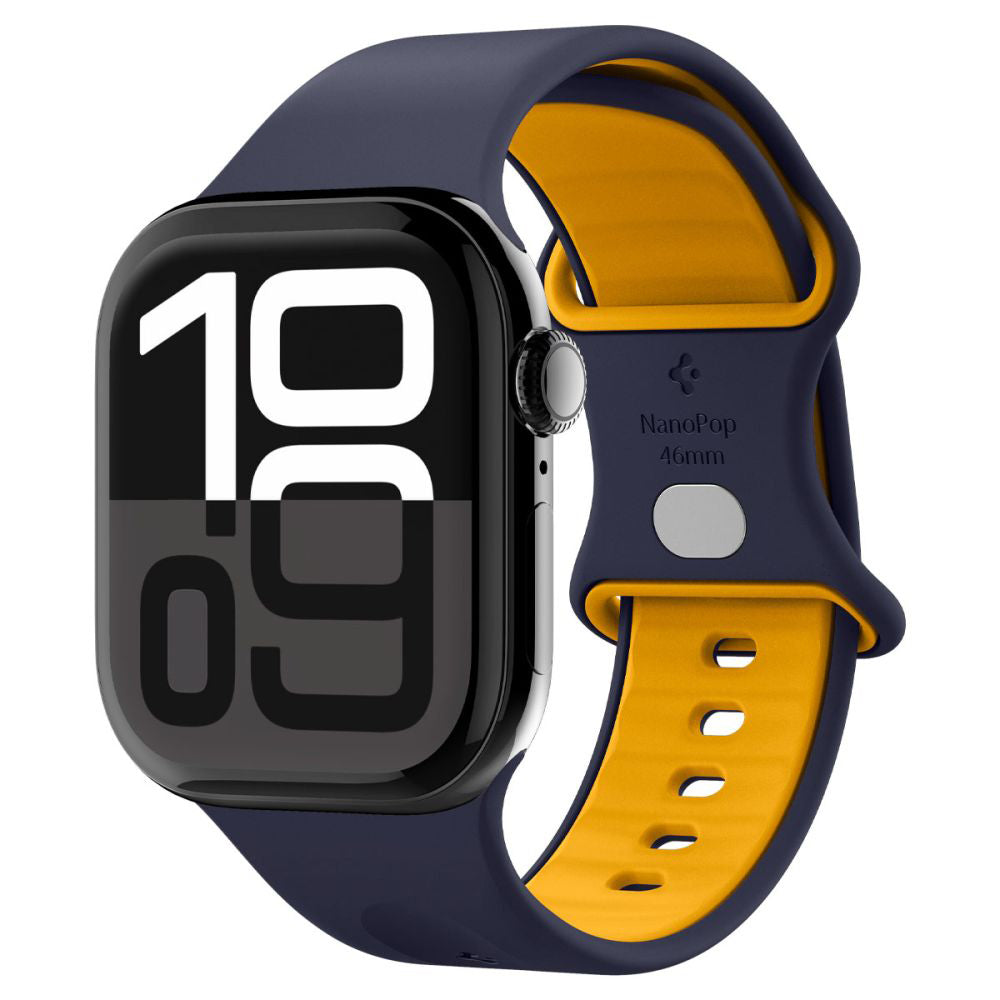 Spigen Nano Pop rem til Apple Watch 49mm / 46mm / 45mm / 44mm / 42mm serien, Marineblå AMP09322