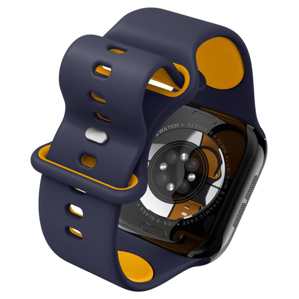 Spigen Nano Pop rem til Apple Watch 49mm / 46mm / 45mm / 44mm / 42mm serien, Marineblå AMP09322
