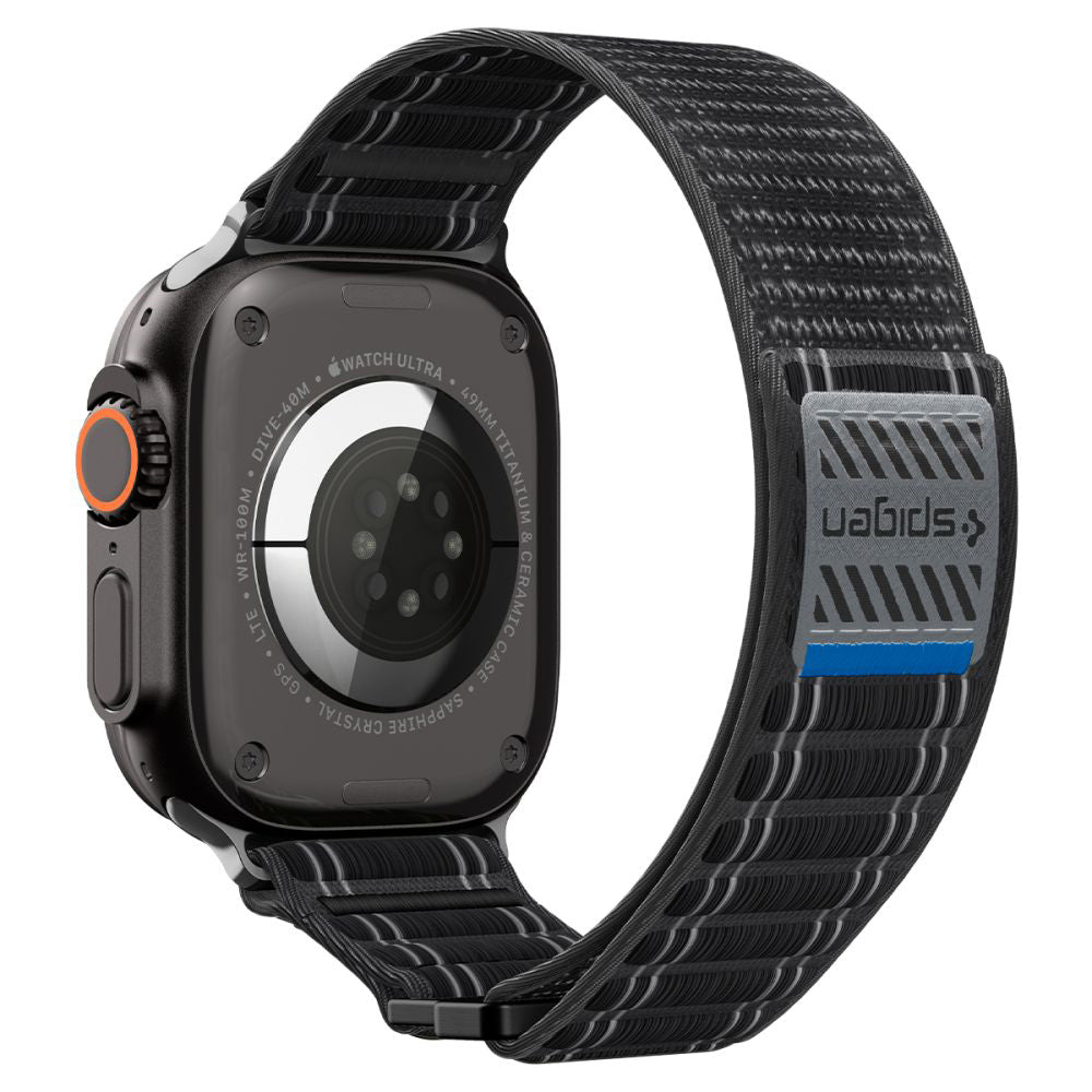 Spigen WBF0 rem til Apple Watch 49mm / 46mm / 45mm / 44mm Series, Sort AMP10141