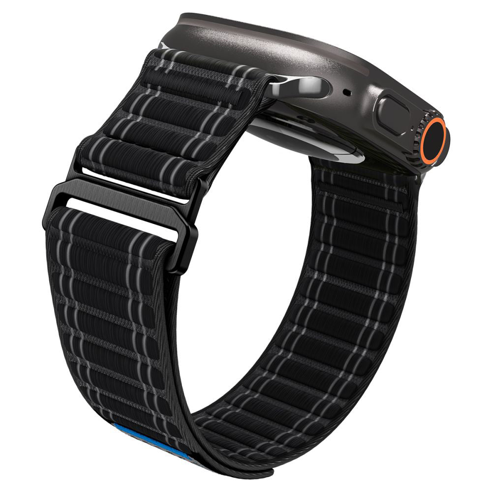 Spigen WBF0 rem til Apple Watch 49mm / 46mm / 45mm / 44mm Series, Sort AMP10141