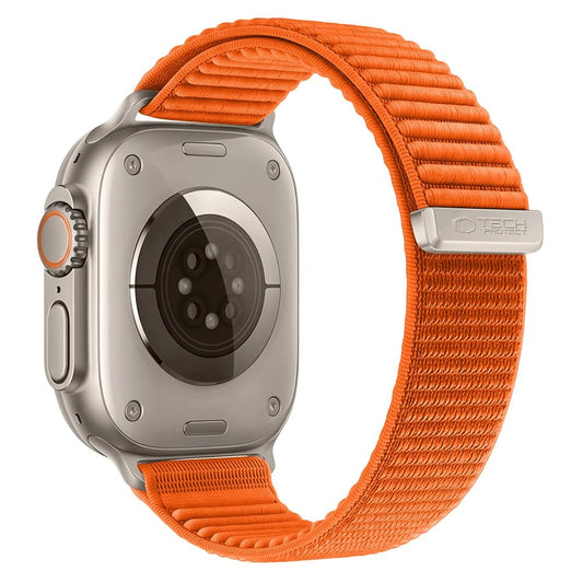 Tech-Protect NylonLoop-rem til Apple Watch 49 mm / 46 mm / 45 mm / 44 mm-serien, orange