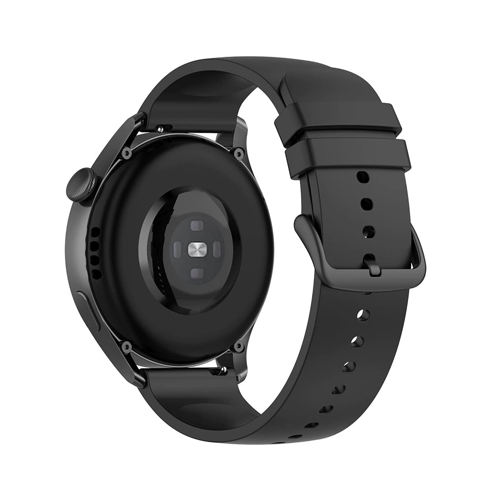 Techsuit W001 rem til Samsung Galaxy Watch / Huawei Watch Series, 20mm, Sort
