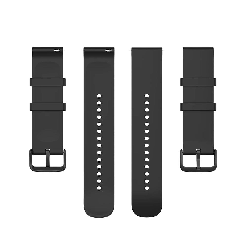 Techsuit W001 rem til Samsung Galaxy Watch / Huawei Watch Series, 20mm, Sort