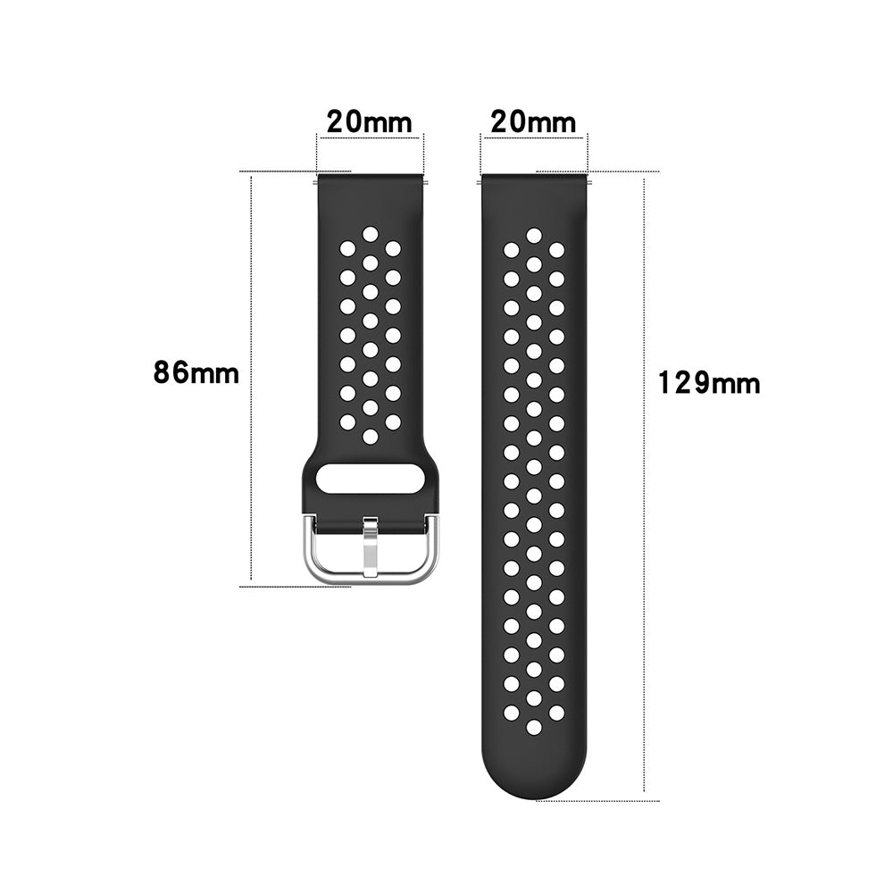 Techsuit W004 rem til Samsung Galaxy Watch / Huawei Watch Series, 20mm, Turkis