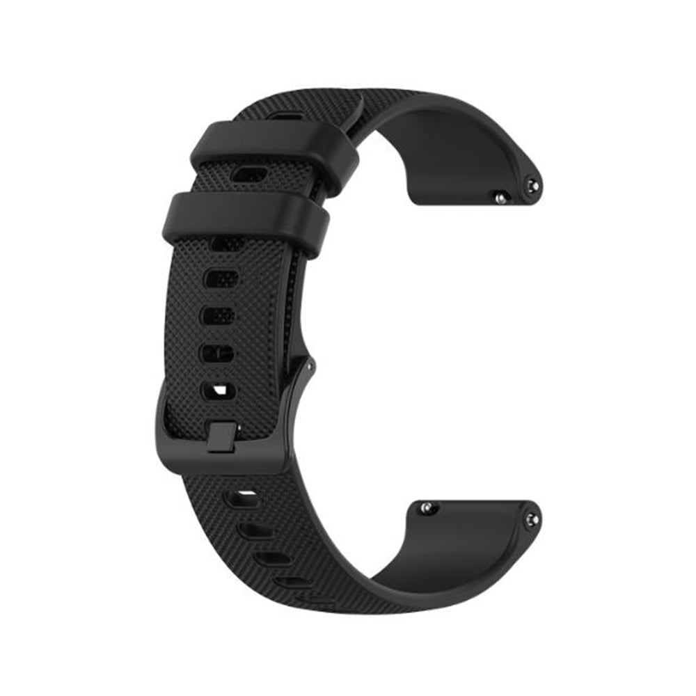 Techsuit W006 rem til Samsung Galaxy Watch / Huawei Watch Series, 22mm, Sort
