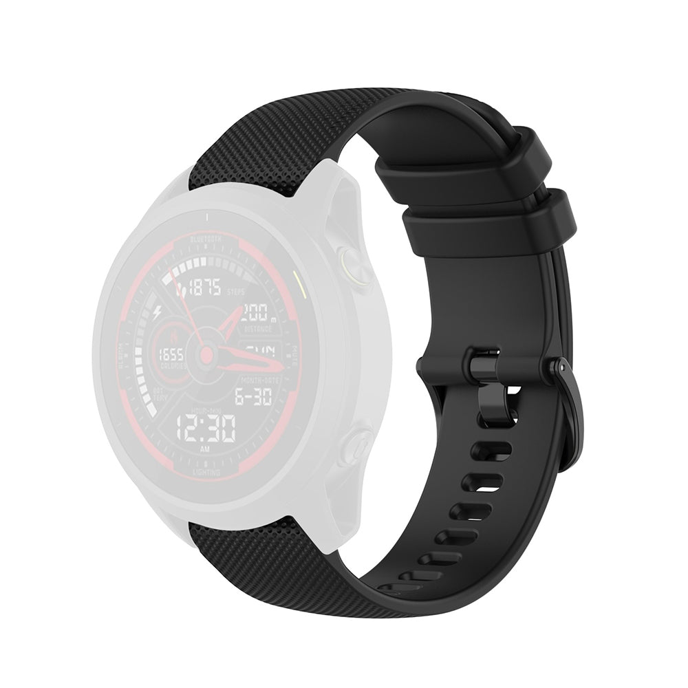 Techsuit W006 rem til Samsung Galaxy Watch / Huawei Watch Series, 22mm, Sort