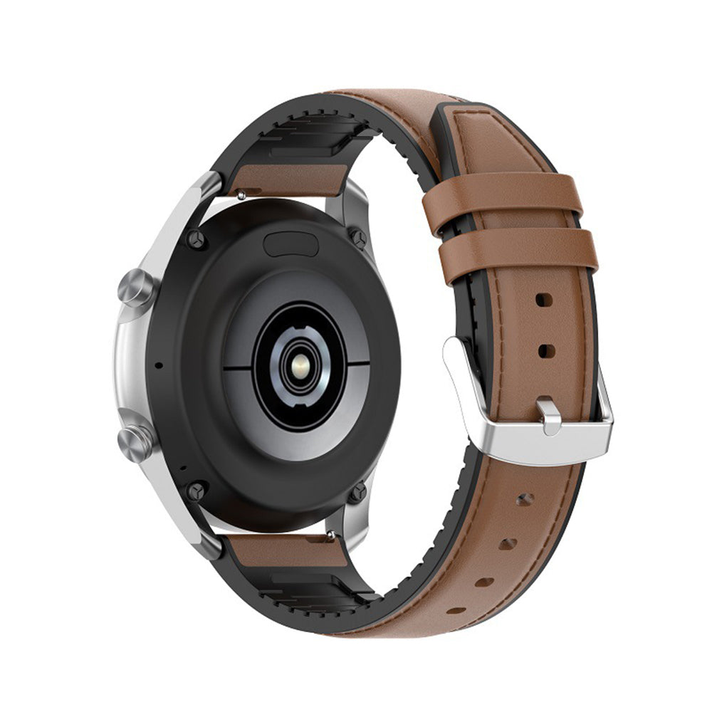 Techsuit W007 rem til Samsung Galaxy Watch / Huawei Watch Series, 20mm, Brun