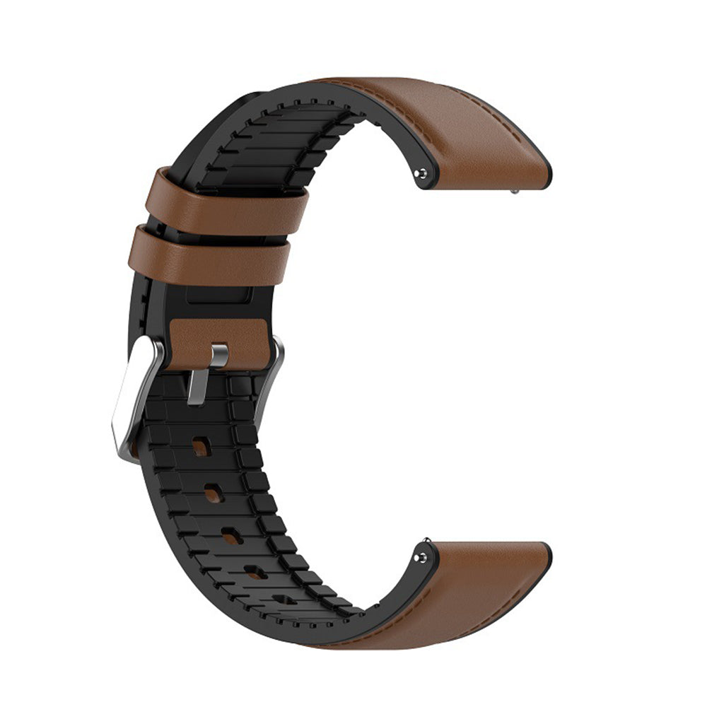 Techsuit W007 rem til Samsung Galaxy Watch / Huawei Watch Series, 20mm, Brun