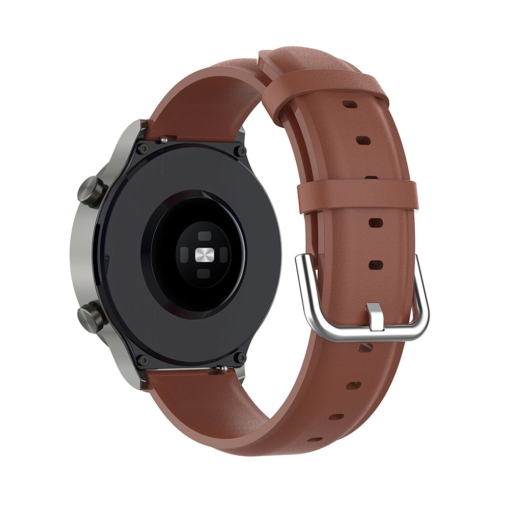 Techsuit W007PU rem til Huawei Watch / Xiaomi Watch Series, Brun