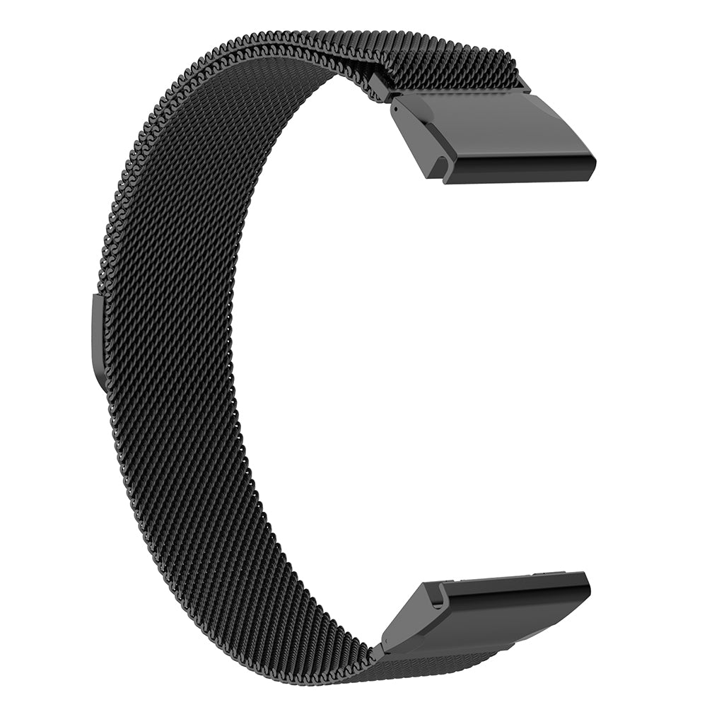 Techsuit W009 rem til Garmin Instinct / Approach / Fenix Watch Series, 20mm, Sort