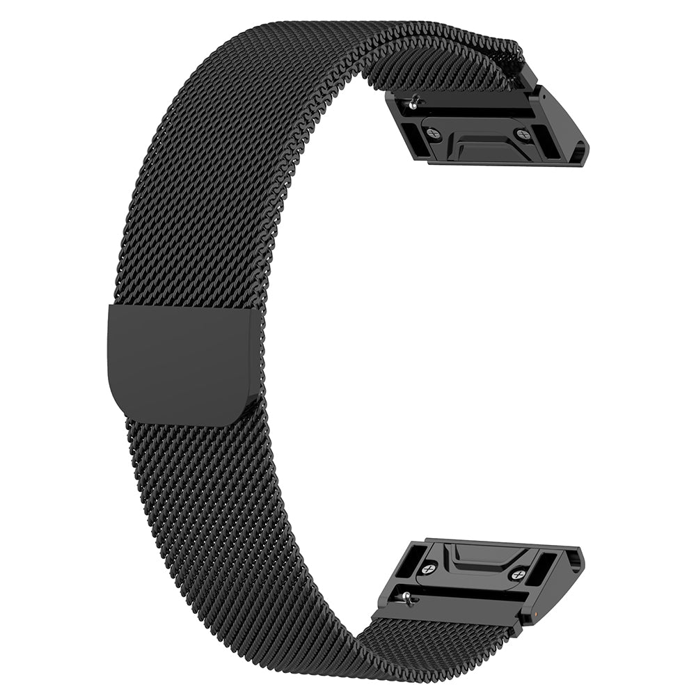 Techsuit W009 rem til Garmin Instinct / Approach / Fenix Watch Series, 20mm, Sort