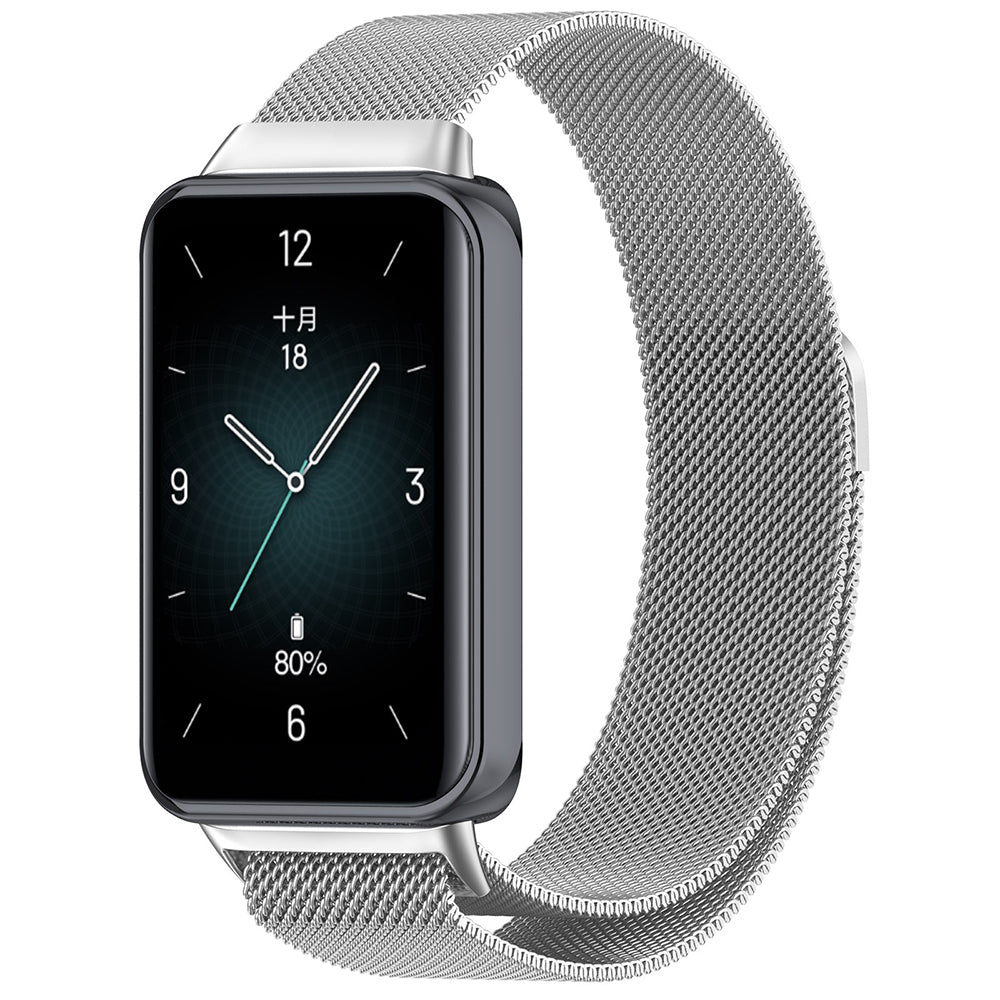 Techsuit W009 rem til Honor Band 9, Sølvfarvet