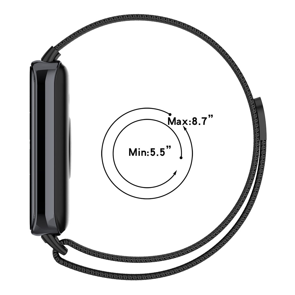 Techsuit W009 rem til Honor Band 9, Sølvfarvet