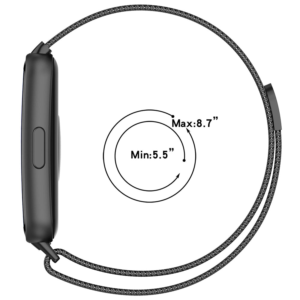 Techsuit W009 rem til Huawei Band 11 / 11 Pro, Sølvfarvet