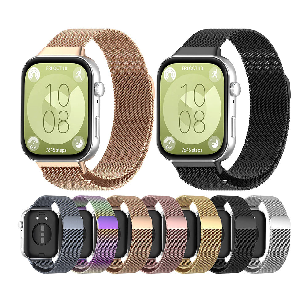 Techsuit W009 rem til Huawei Watch Fit 4 Pro / Fit 4 / Fit 3, Sølvfarvet