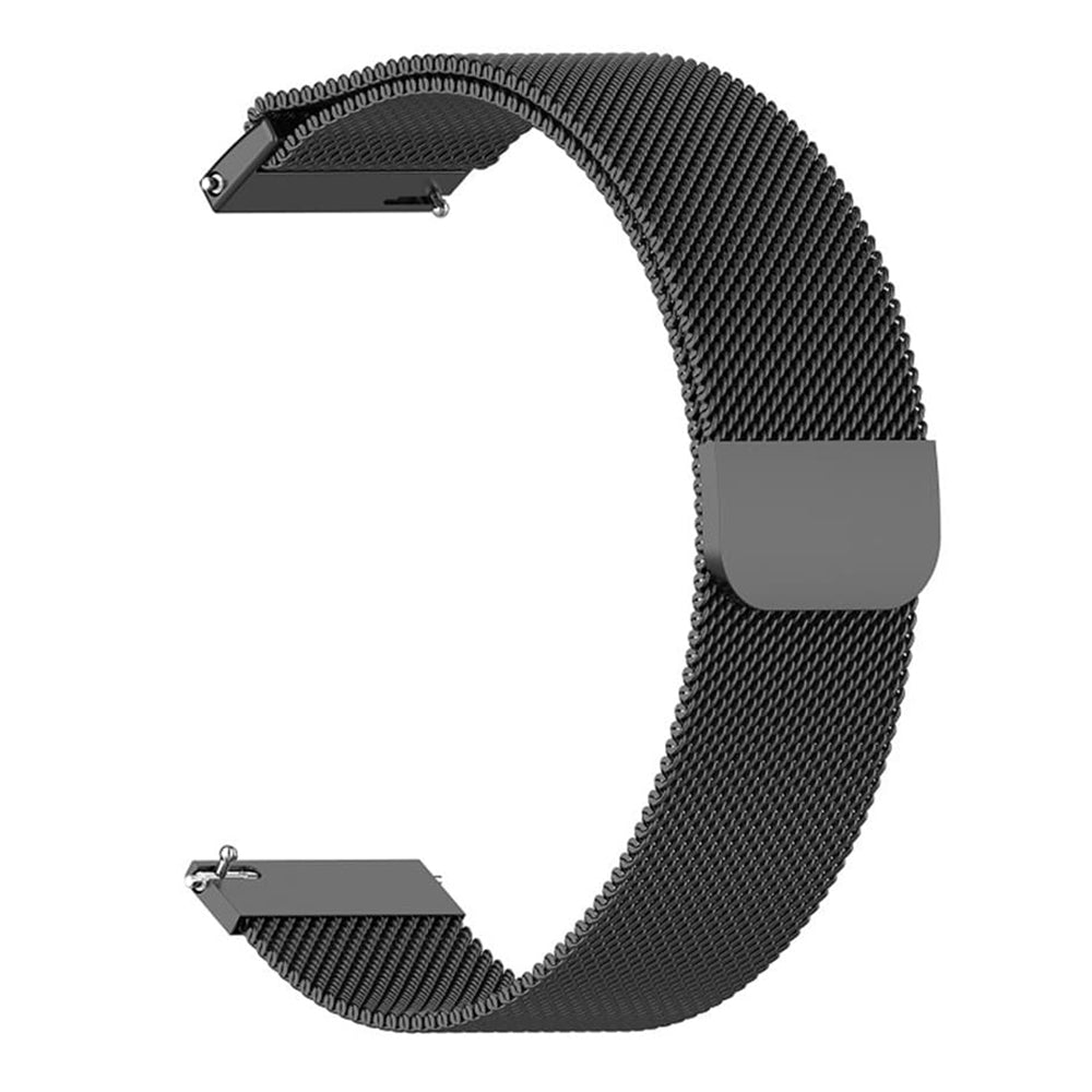 Techsuit W009 rem til Huawei Watch / Garmin Watch Series, 18mm, Sort