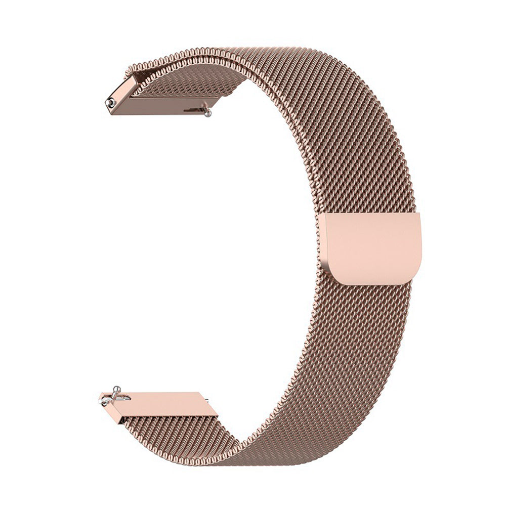 Techsuit W009 rem til Huawei Watch / Garmin Watch Series, 18mm, Rosa Guld